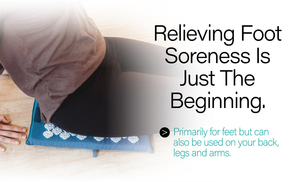 Kanjo Acupressure Memory Foam Foot Mat, Sapphire