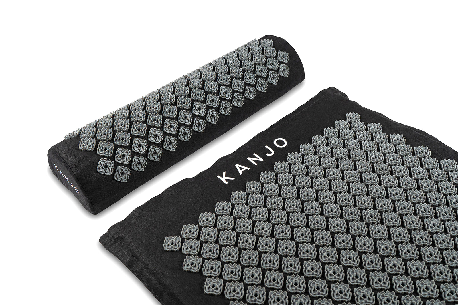 FSA HSA Eligible Kanjo Premium Acupressure Mat and Pillow Set for Back Pain  Relief & Neck Pain Relief, with Memory Foam Pillow, Includes Carry Bag