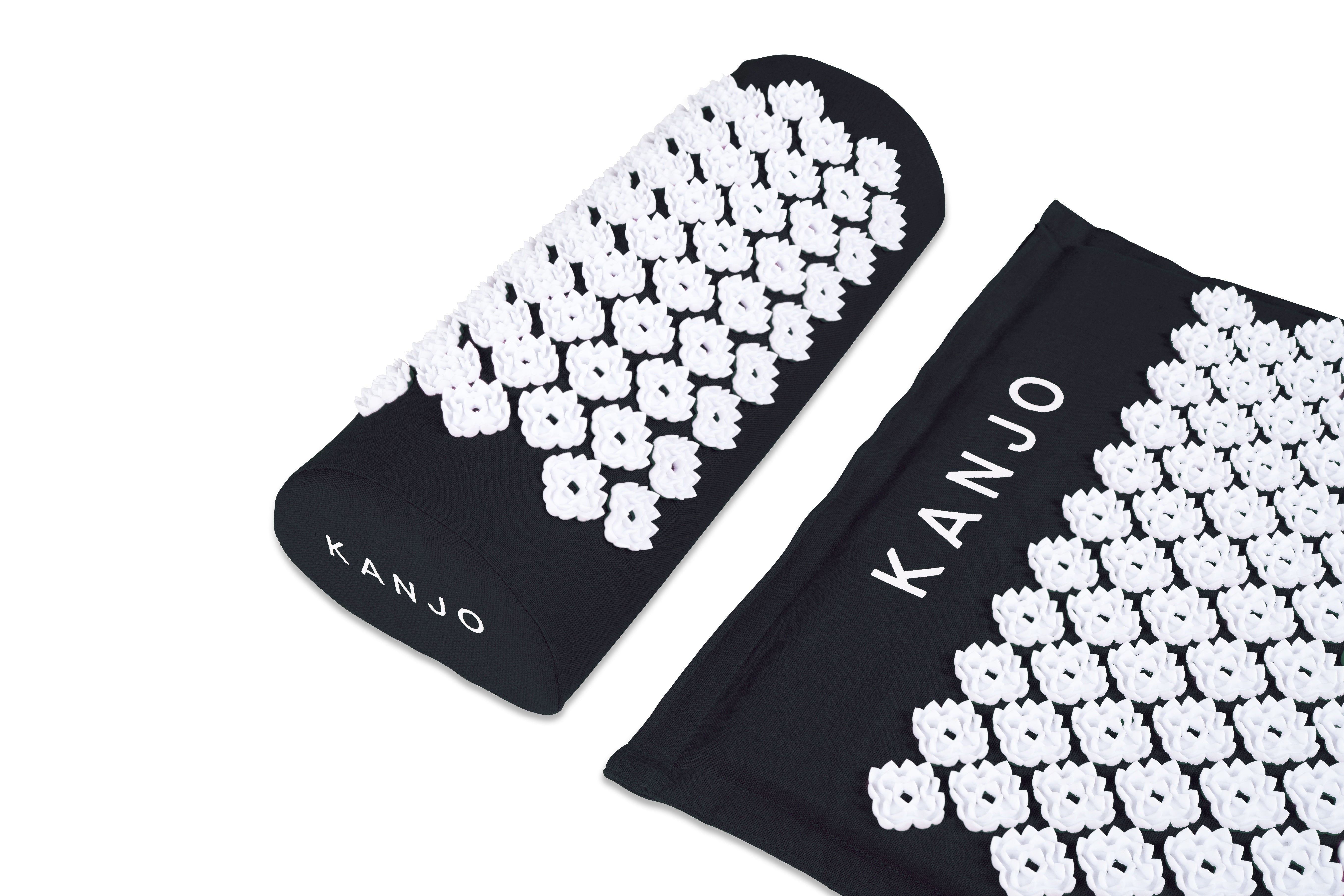 Kanjo Memory Foam Acupressure Mat Set, Onyx with a pillow